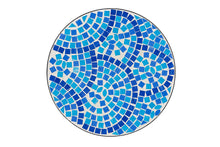 Load image into Gallery viewer, Baxton Studio Gaenor Modern and Contemporary Black Metal and Blue Glass Plant Stand
