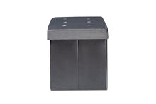 Load image into Gallery viewer, Baxton Studio Castel Modern and Contemporary Charcoal Velvet Fabric Upholstered Wood Storage Ottoman

