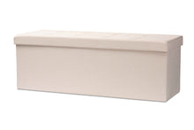Load image into Gallery viewer, Baxton Studio Haide Modern and Contemporary Beige Fabric Upholstered Storage Ottoman

