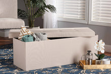 Load image into Gallery viewer, Baxton Studio Haide Modern and Contemporary Beige Fabric Upholstered Storage Ottoman

