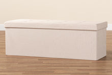 Load image into Gallery viewer, Baxton Studio Haide Modern and Contemporary Beige Fabric Upholstered Storage Ottoman
