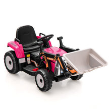 Load image into Gallery viewer, 12V Battery Powered Kids Ride on Excavator with Adjustable Arm and Bucket-Pink
