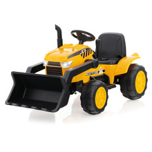 Load image into Gallery viewer, 12V Kid's Ride on Excavator with Adjustable Digging Bucket-Yellow
