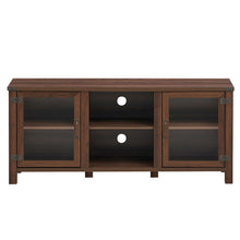 Load image into Gallery viewer, TV Stand Entertainment Center for TV's with Storage Cabinets-Walnut
