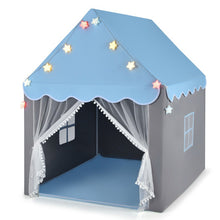 Load image into Gallery viewer, Kids Playhouse Tent with Star Lights and Mat-Blue
