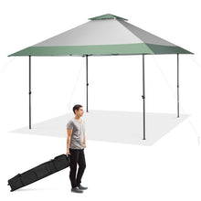 Load image into Gallery viewer, 13 x 13 Feet Pop-Up Patio Canopy Tent with Shelter and Wheeled Bag-Gray
