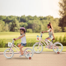 Load image into Gallery viewer, 14 Inch Kid's Bike with Removable Training Wheels and Basket-Pink
