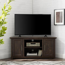 Load image into Gallery viewer, Camden 48" Corner Tv Stand Dark Walnut
