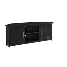 Load image into Gallery viewer, Camden 58" Corner Tv Stand Black
