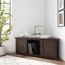 Load image into Gallery viewer, Camden 58" Corner Tv Stand Dark Walnut
