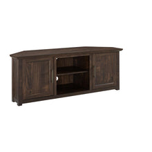 Load image into Gallery viewer, Camden 58" Corner Tv Stand Dark Walnut
