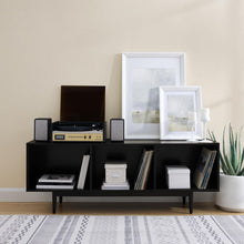 Load image into Gallery viewer, Liam Large Record Storage Console Cabinet Black
