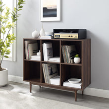 Load image into Gallery viewer, Liam 6 Cube Bookcase Walnut
