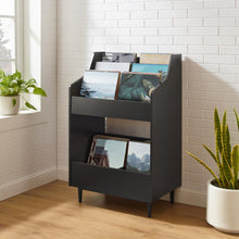 Load image into Gallery viewer, Liam Record Storage Stand Black
