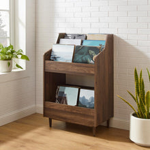 Load image into Gallery viewer, Liam Record Storage Stand Walnut
