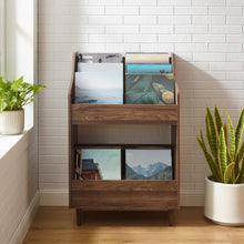 Load image into Gallery viewer, Liam Record Storage Stand Walnut
