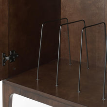 Load image into Gallery viewer, Asher Record Storage Stand Dark Brown
