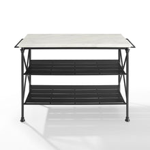 Load image into Gallery viewer, Madeleine Kitchen Island Matte Black
