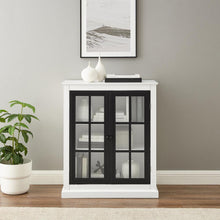 Load image into Gallery viewer, Cecily Stackable Storage Pantry White/Matte Black
