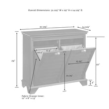 Load image into Gallery viewer, Lydia Linen Hamper Gray
