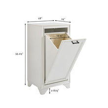 Load image into Gallery viewer, Tara Linen Hamper White
