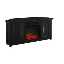 Load image into Gallery viewer, Camden 48" Corner Tv Stand W/Fireplace Black
