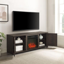 Load image into Gallery viewer, Gordon 58" Low Profile Tv Stand W/Fireplace Dark Walnut
