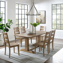 Load image into Gallery viewer, Joanna 7Pc Dining Set Rustic Brown - Table &amp; 6 Ladder Back Chairs
