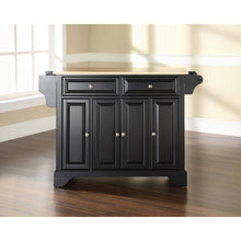 Load image into Gallery viewer, Lafayette Wood Top Full Size Kitchen Island/Cart Black/Natural
