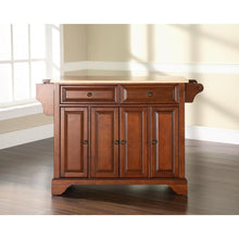 Load image into Gallery viewer, Lafayette Wood Top Full Size Kitchen Island/Cart Cherry/Natural
