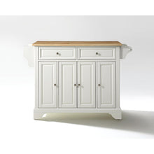 Load image into Gallery viewer, Lafayette Wood Top Full Size Kitchen Island/Cart White/Natural
