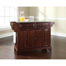 Load image into Gallery viewer, Lafayette Granite Top Full Size Kitchen Island/Cart Mahogany/Gray
