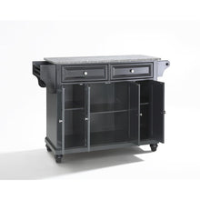 Load image into Gallery viewer, Cambridge Granite Top Full Size Kitchen Island/Cart Black/Gray
