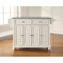 Load image into Gallery viewer, Cambridge Granite Top Full Size Kitchen Island/Cart White/Gray
