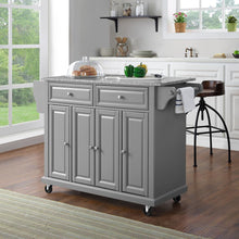 Load image into Gallery viewer, Full Size Granite Top Kitchen Cart Gray/Gray
