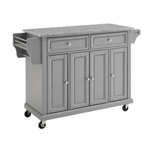 Load image into Gallery viewer, Full Size Granite Top Kitchen Cart Gray/Gray
