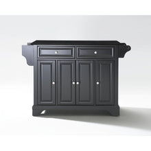 Load image into Gallery viewer, Lafayette Granite Top Full Size Kitchen Island/Cart Black/Black
