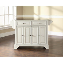 Load image into Gallery viewer, Lafayette Granite Top Full Size Kitchen Island/Cart White/Black
