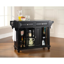 Load image into Gallery viewer, Cambridge Granite Top Full Size Kitchen Island/Cart Black/Black
