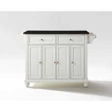 Load image into Gallery viewer, Cambridge Granite Top Full Size Kitchen Island/Cart White/Black
