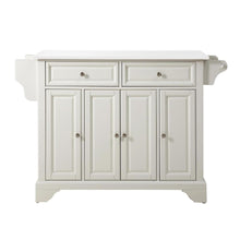 Load image into Gallery viewer, Lafayette Stone Top Full Size Kitchen Island/Cart White/White

