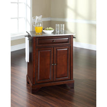 Load image into Gallery viewer, Lafayette Stainless Steel Top Portable Kitchen Island/Cart Mahogany/Stainless Steel
