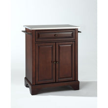 Load image into Gallery viewer, Lafayette Stainless Steel Top Portable Kitchen Island/Cart Mahogany/Stainless Steel
