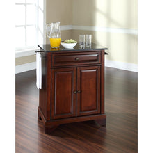 Load image into Gallery viewer, Lafayette Granite Top Portable Kitchen Island/Cart Mahogany/Black
