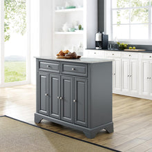 Load image into Gallery viewer, Avery Kitchen Island Distressed Gray
