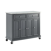 Load image into Gallery viewer, Avery Kitchen Cart Distressed Gray
