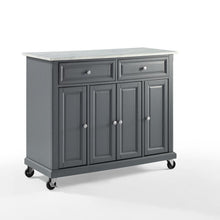 Load image into Gallery viewer, Avery Kitchen Cart Distressed Gray
