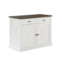 Load image into Gallery viewer, Clifton Kitchen Island Distressed White/Brown
