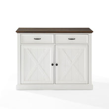 Load image into Gallery viewer, Clifton Kitchen Island Distressed White/Brown
