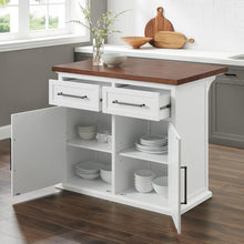Load image into Gallery viewer, Bartlett Wood Top Kitchen Island
